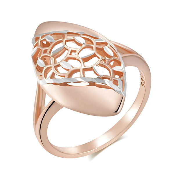 V Rose Ethereal Bloom Ring