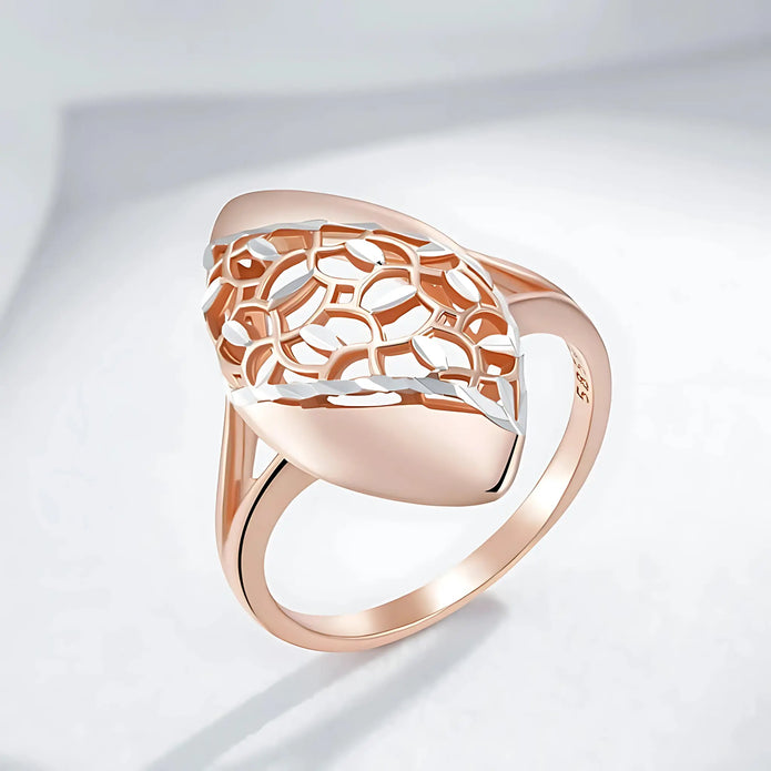 V Rose Ethereal Bloom Ring